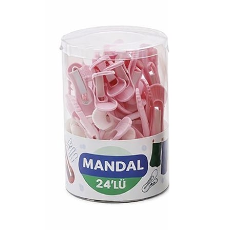 Bee Home Yaysız Paslanmaz Mandal 24'lü 4 ADET