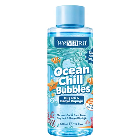 Wemara Ocean Chill Bubbles Duş Jeli Banyo Köpüğü 500 Ml 4 ADET