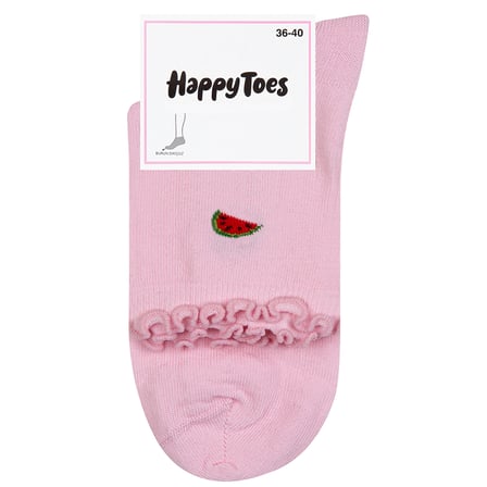 Happy Toes Kadın Fırfırlı Meyve Desenli Çorap 36-40 4 ADET