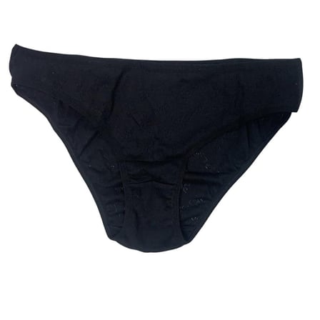 Yaase Siyah-Bordo Kadın Slip 2'li Slip S 4 ADET