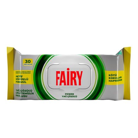 Fairy Yağ Sökücü Yüzey Temizlik Havlusu 30'lu 4 ADET