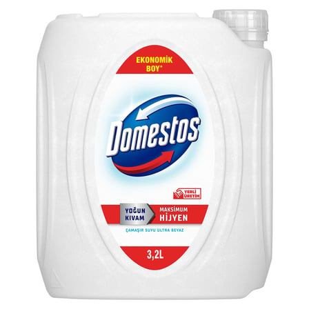 Domestos Yoğun Kıvamlı Çamaşır Suyu Ultra Beyaz 3240 Ml 5 ADET