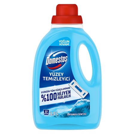 Domestos Yoğun Kıvamlı Yüzey Temizleyici Okyanus Esintisi 1500 Ml 5 ADET
