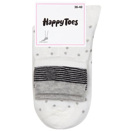 Happy Toes Kadın Çift Lastikli Çorap 36/40 5 ADET