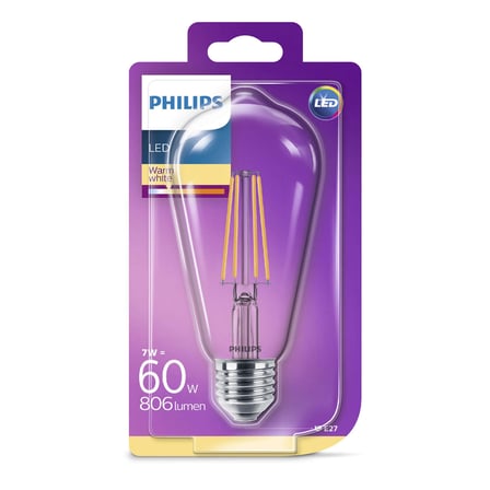 Philips Led Classic 60W ST64 E27 NON-DIM 2700K