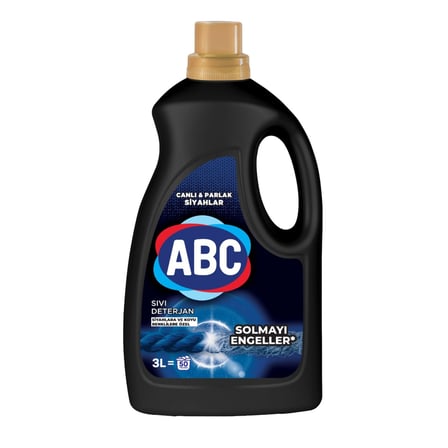 Abc Sıvı Çamaşır Deterjanı Siyahlar 3 L 3 ADET