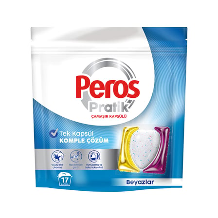 Peros Beyazlar Pratik Çamaşır Kapsülü 17'li 275 G 3 ADET