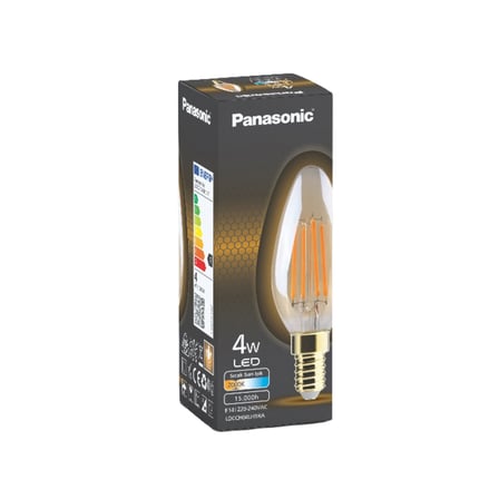 Panasonic E14 Fil Lamba 4W 360Lm 2000K Gold 4 ADET