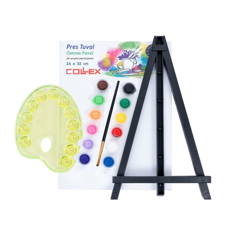 Collex Şövaleli Pres Tuval Set 4 ADET