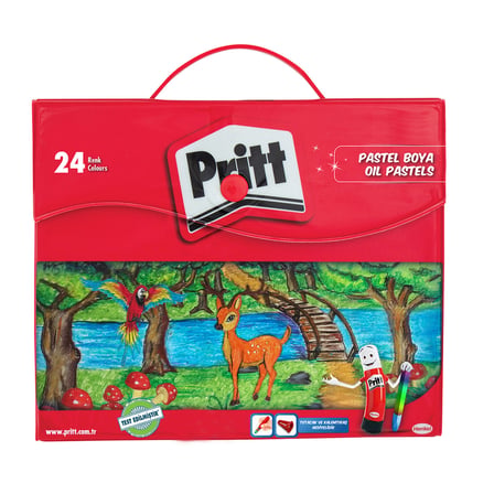 Pritt 24 lü Pastel Boya - Çantalı Ambalaj 4 ADET