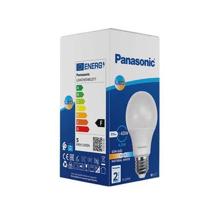 Panasonic Led Ampul E27 4.9W 515Lm 4000K 5 ADET