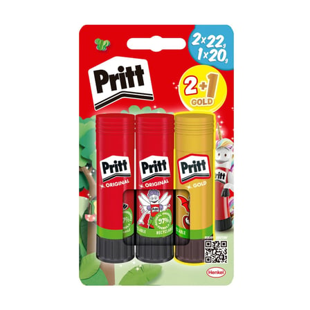 Pritt Stick Yapıştırıcı 2x22 G + 20 G (Gold) 5 ADET
