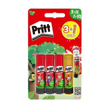 Pritt Stick Yapıştırıcı 3x11 G + 10 GGold 5 ADET