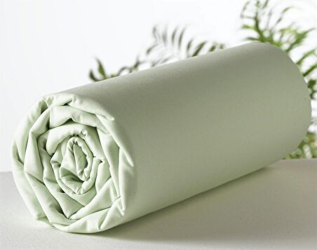 Makiteks %100 Pamuklu Açık Yeşil 100x200+50x70 Tek Kişilik Lastikli Çarşaf Takımı