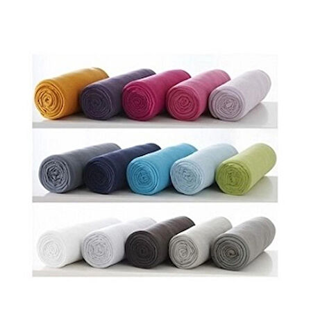 Maki Home %100 pamuklu çizgili 90x190 ve 100x200 cm tek kişilik yataklara uyumlu lastikli çarşaf