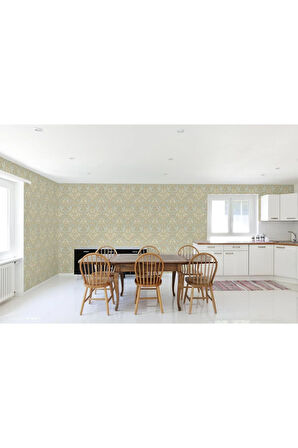 Ephes 1002-2 Damask büyük, Simli Duvar Kağıdı 10m²