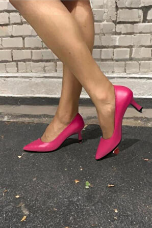 Kadın Sity Fuşya 6 cm İnce Topuklu Stiletto
