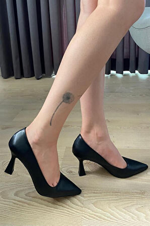 Kadın Samba Siyah Cilt Stiletto