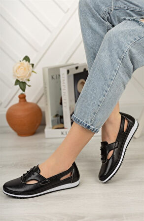 Kadın Siyah Günlük Ortopedik Ayakkabı