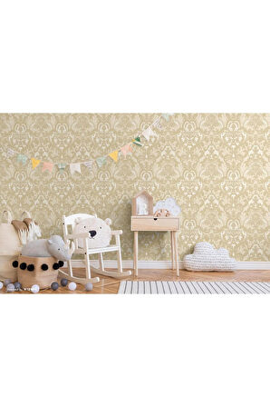 Ephes 1002-5 Damask büyük, Simli Duvar Kağıdı 10m²