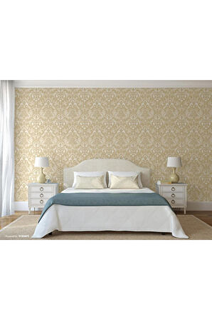 Ephes 1002-5 Damask büyük, Simli Duvar Kağıdı 10m²