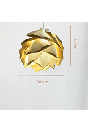 Özel Tasarım Gold Detay Eva Avize Sarkıt