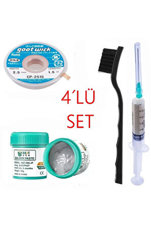 Krem Lehim Best Solder Paste 183°c Sn63/pb37 50g Flux Lehim Toplama Cp-2515 Lehim Emme Teli 2,5 Mm  XXL11