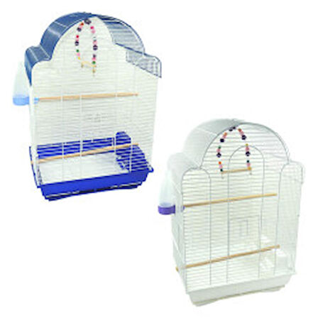 Kardelen Papağan Kafesi Beyaz Renkli Kafes Büyük Kafes 32/42/64