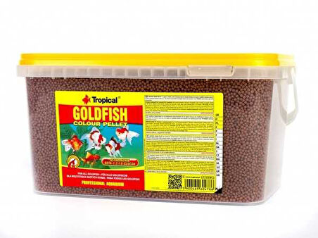 Tropical Goldfish Colour Pellet Size S 100 Gram Açık 