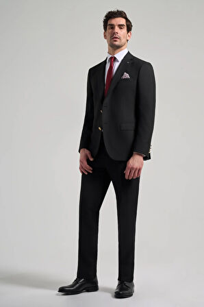 Düz Bez Ayağı Mono Yaka Tam Astar Esnek 6 Drop Comfort Fit Ceket 1002245902