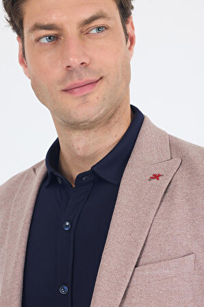 Düz Örme Pamuklu 6 Drop Slim Fit Ceket 1002250114