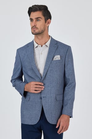 Lacivert Mono Yaka Bez Ayağı Tam Astar Esnek 4 Drop Comfort Fit Classic Ceket 1002250156