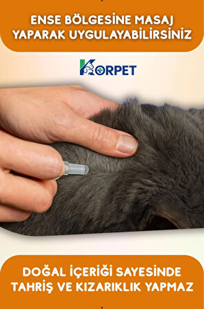 Köpekler için Dış Ense Damlası 5'li Bitkisel Cilt Tüy Damlası