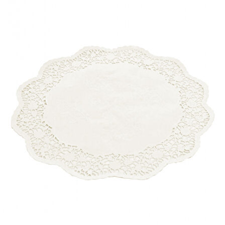 Dolphin Kağıt Kase Altlığı Yuvarlak Dantel 18 CM (100 Adet)