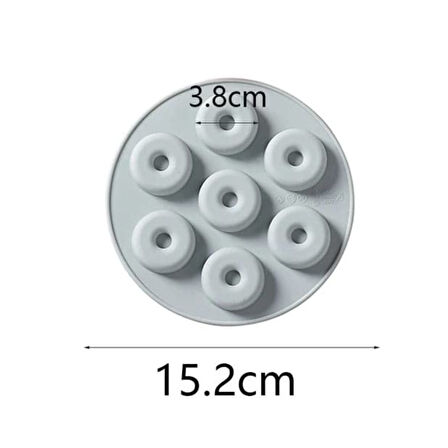 Silikon Mini Donut Çikolata Ve Jelibon Kalıbı 7 Li