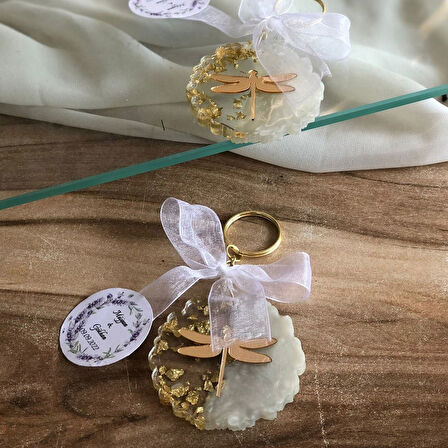 Epoksi Silikon Kalıp Tırtıklı Geode Anahtarlık Kalıbı 4.8 CM 50 Li