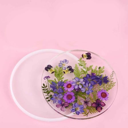 Epoksi Silikon Kalıp Düz Yuvarlak 18 CM X 12 MM