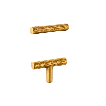 Defne Zamak Epoksi Tepsi Kulpu T Model Dekoratif Kulp (2 Adet)  Gold