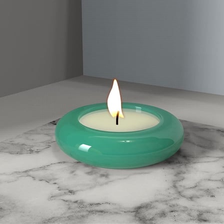 Epoksi, Taş Tozu Yuvarlak Tealight Mumluk Silikon Kalıbı