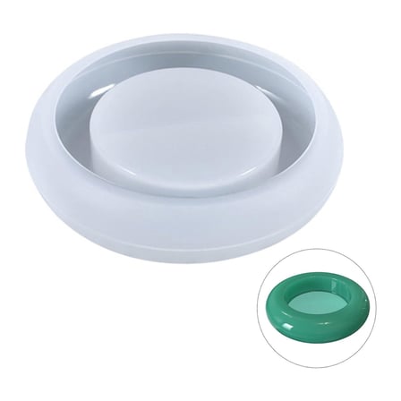 Epoksi, Taş Tozu Yuvarlak Tealight Mumluk Silikon Kalıbı