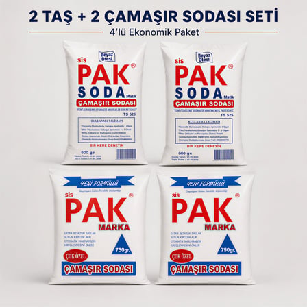 2 * 2 Taş ve Toz çamaşır Sodası