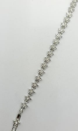 Celeste Yıldız Detaylı Silver Bileklik (15+2 cm)