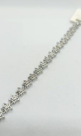 Celeste Yıldız Detaylı Silver Bileklik (15+2 cm)