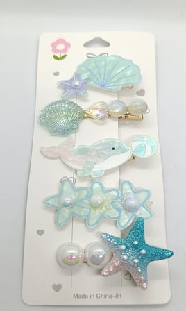 Little Ocean Deniz Temalı 5'li Pens Toka Seti - Dolphin