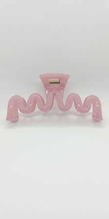 Pembe Renk Dalga Figür Mandal Toka