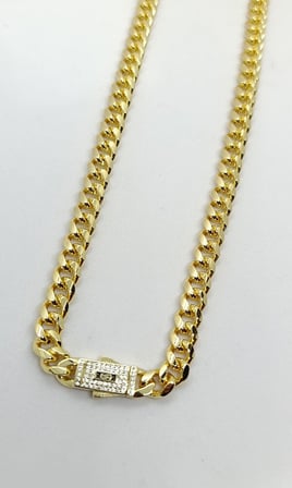 Noir Kilit Detaylı Gold Zincir Kolye (60 cm)