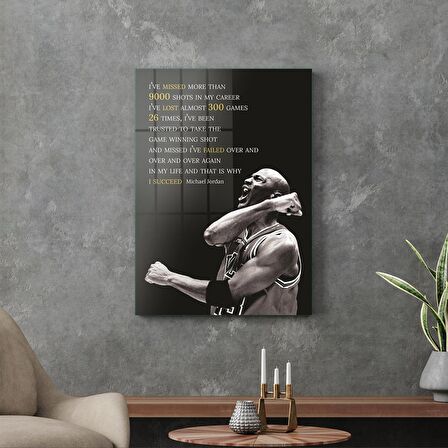Decovetro Cam Tablo Michael Jordan Succed