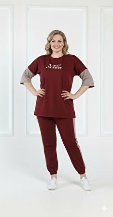 BÜYÜK BEDEN KADIN RAHAT EŞOFMAN TAKIM