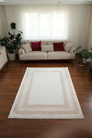 Leo 1203 Bej - Salon, Koridor (Yolluk), Mutfak, Antre, Yatak ve Oturma Odası Halısı