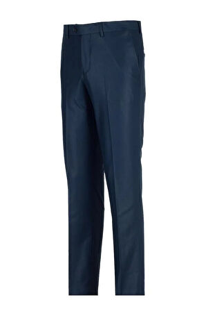 Lacivert Gabardin Yan Cepli Comfort Fit Rahat Kesim Basic Pantolon 1003200005